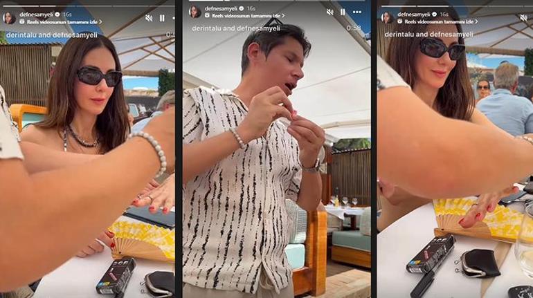 Defne Samyeli, Deren Talu ve Derin Taludan tatil pozları Tercihleri yurt dışı oldu