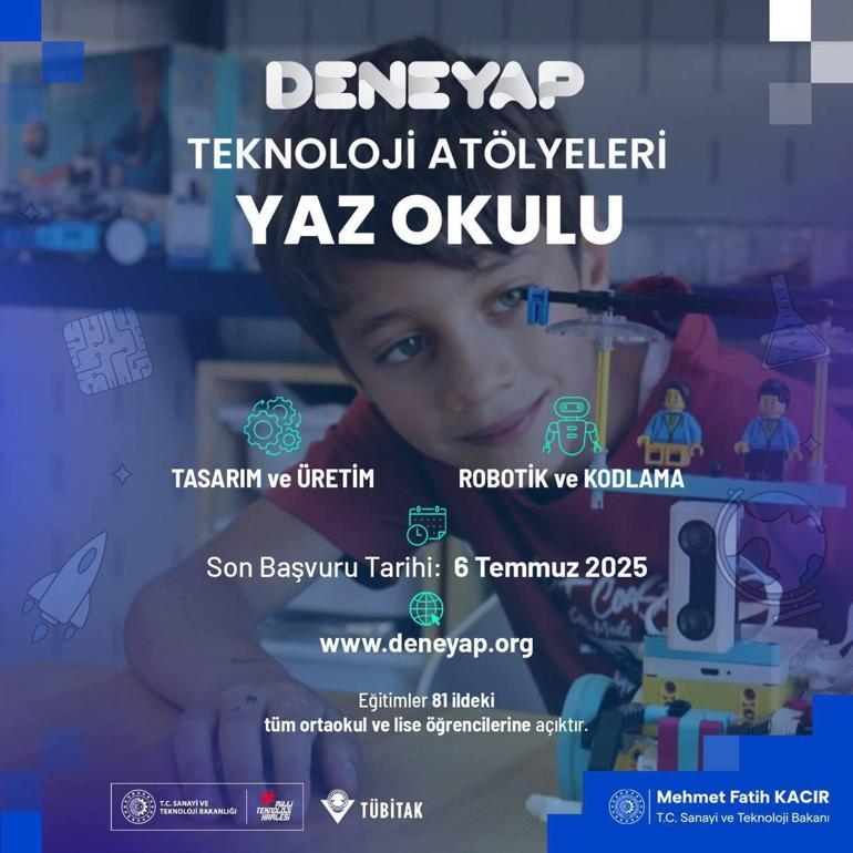 Bakan Kacır: Yaz Akademileri, 7nci ve 8inci sınıf öğrencilerimize kapılarını açıyor