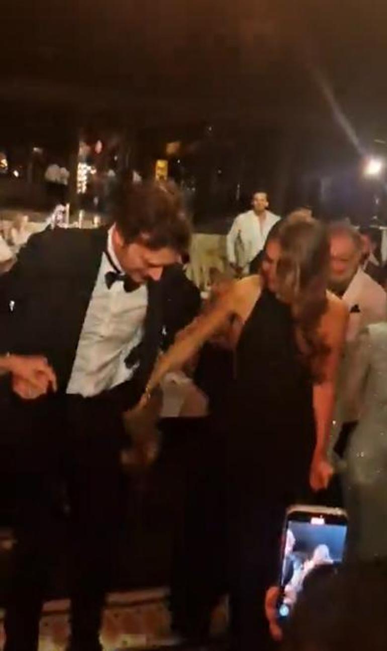 Merve Dinçkol ile Feyyaz Şerifoğlu evlendi Hande Erçel horon oynadı