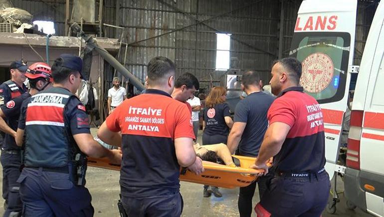 Fabrikada dehşet Kırım makinesine düşen işçinin iki bacağı diz altından koptu