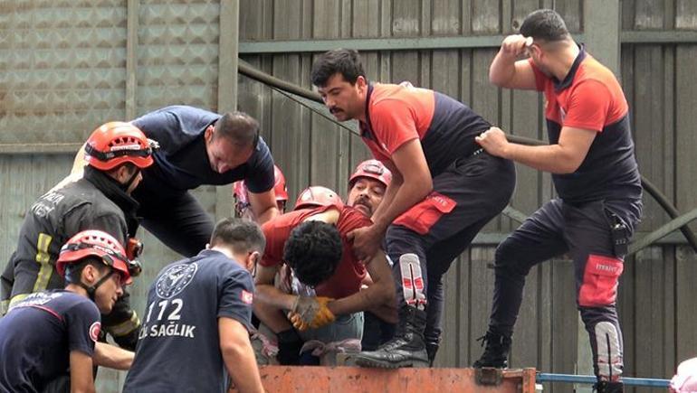 Fabrikada dehşet Kırım makinesine düşen işçinin iki bacağı diz altından koptu