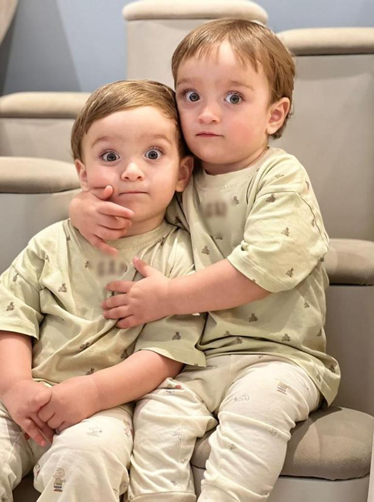 Ayel ve Emir ilk tıraşlarını oldu Sevimli karelere beğeni yağdı