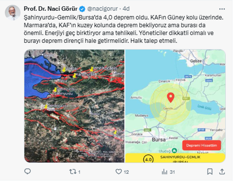 Son dakika... Marmarada peş peşe depremler Prof. Dr. Pampal: Hayra alamet değil
