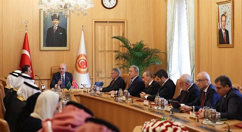TBMM Başkanı Kurtulmuş, Suudi Arabistan-Türkiye Parlamentolar Arası Dostluk Grubu Başkanını kabul etti