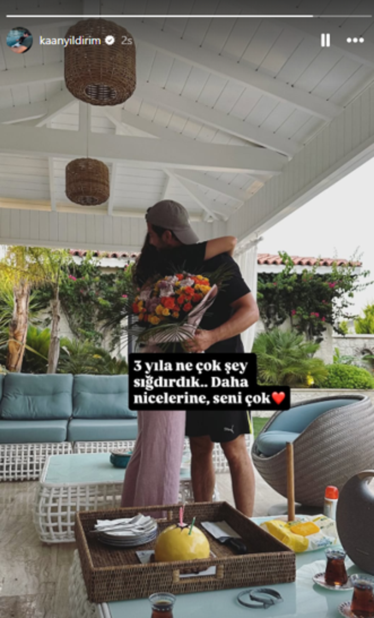 Kaan Yıldırımdan aşk dolu pozlar 3 yıla ne çok şey sığdırdık