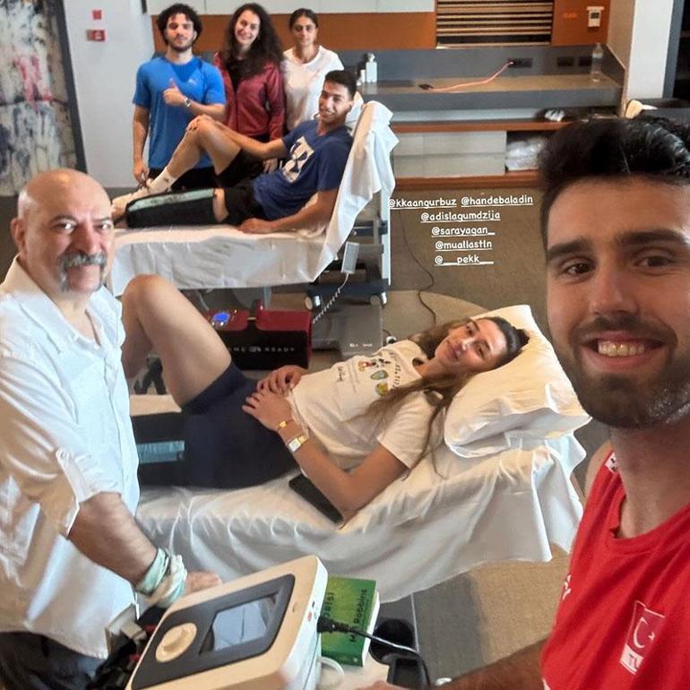 Filenin Sultanlarında Hande Baladından tedavi paylaşımı İşte sakatlıkta son durumu