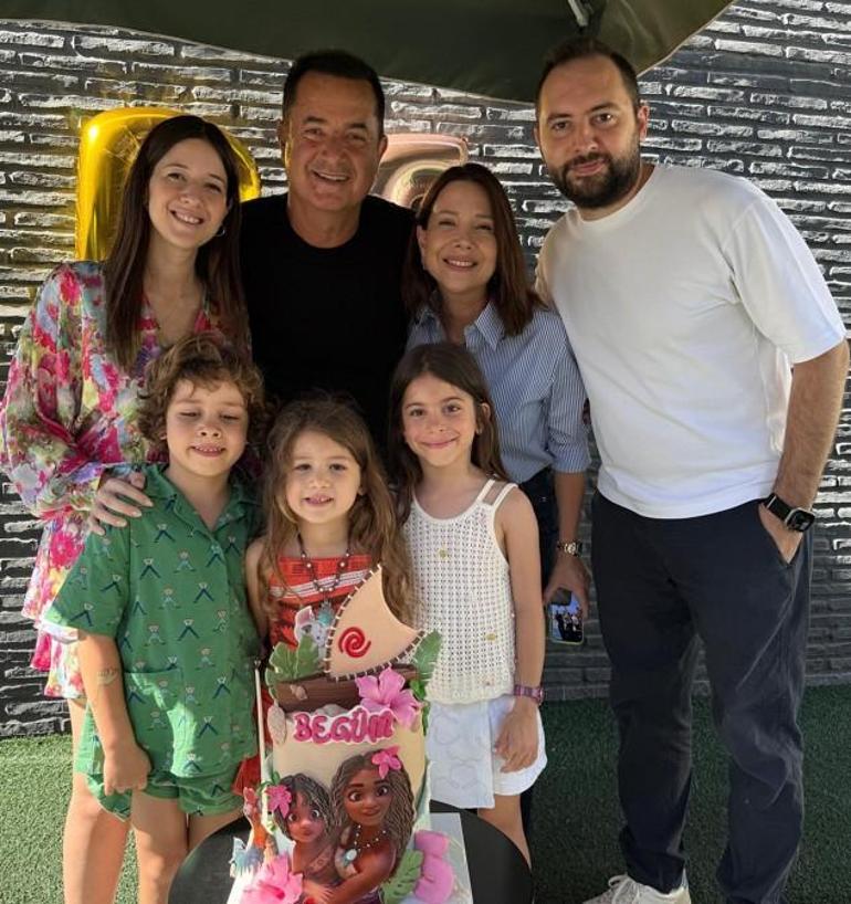 Acun Ilıcalıdan mutlu aile pozu Torunu Begüm 5 yaşına girdi