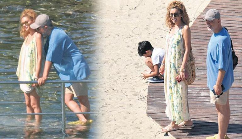 Momenti romantici di Özcan Deniz e sua moglie