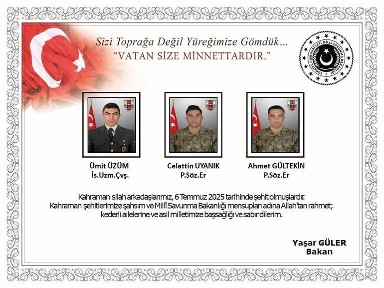 Son dakika...Metan gazına maruz kalarak şehit olan 12 askerimizin kimlikleri belli oldu