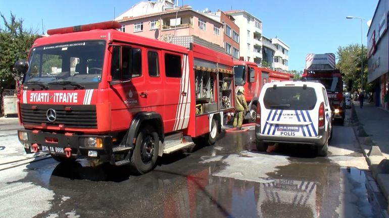 Sancaktepede korku dolu anlar: Seyir halindeki İETT otobüsü alev aldı