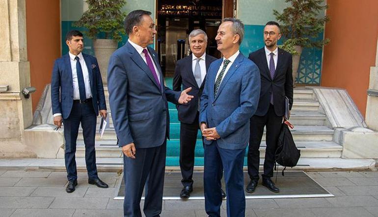 SSB Başkanı Görgün, TDT Genel Sekreteri Omuralıev ile görüştü