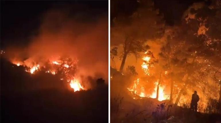 Hatay Samandağda orman yangını