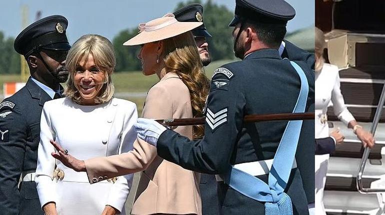 Macron çiftinin kritik İngiltere turu başladı İngiliz basını: Elini tutmadı
