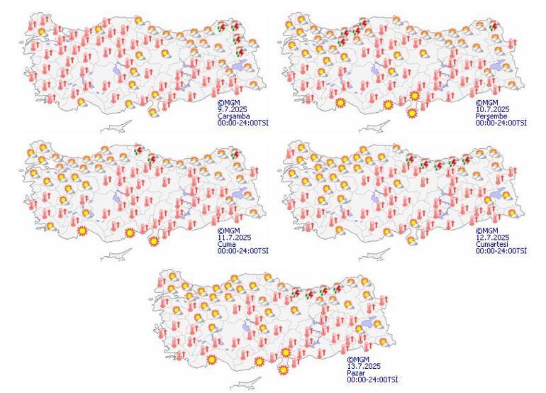 Meteoroloji peş peşe uyardı İstanbullulara 9 Temmuz uyarısı: 3 ilçe kavrulacak