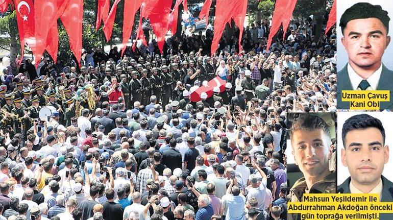 10 şehide veda Son bakışlar...