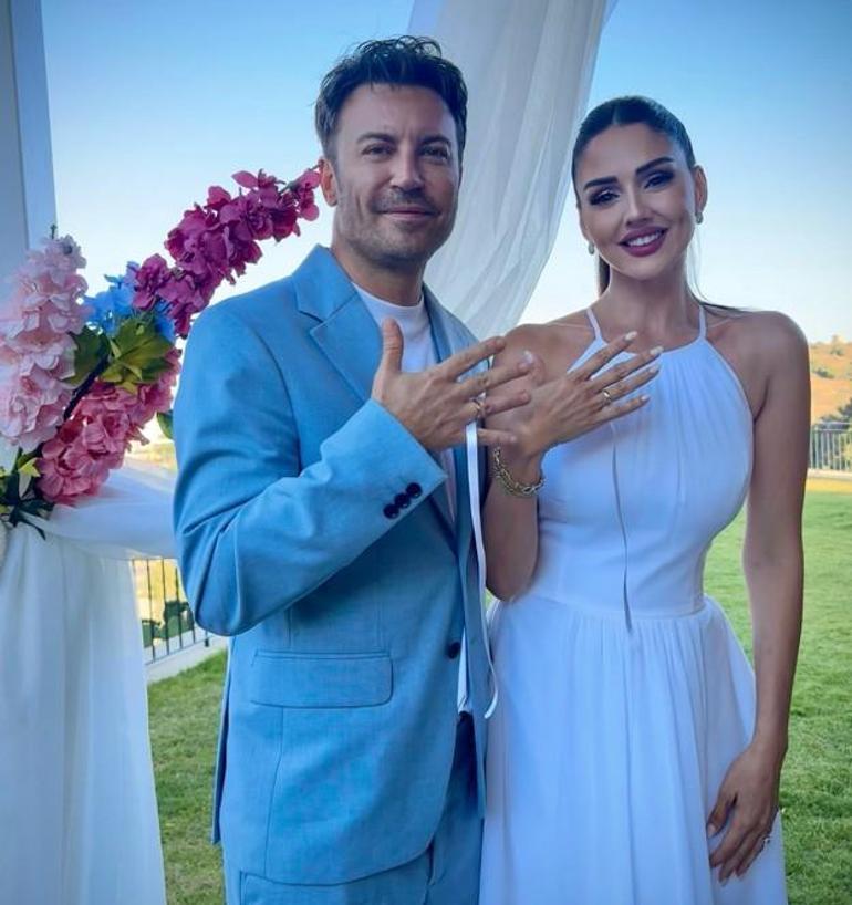 Evlilik yolunda ilk adımı attılar Tolga Güleç ile Öykü Cengiz nişanlandı