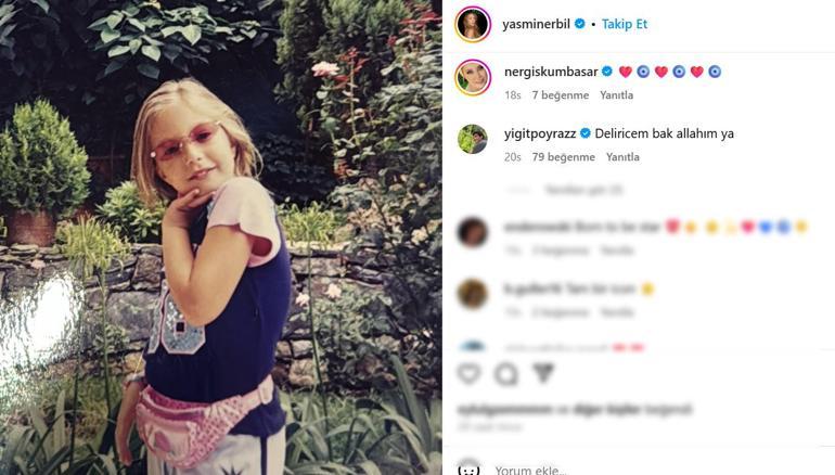 Yasmin Erbil çocukluk halini paylaştı Sevgilisi Survivor Yiğit Poyrazdan yorum gecikmedi