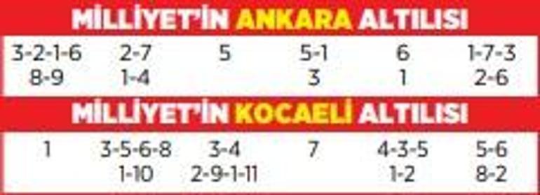 Altılı ganyanda bugün (10 Temmuz)