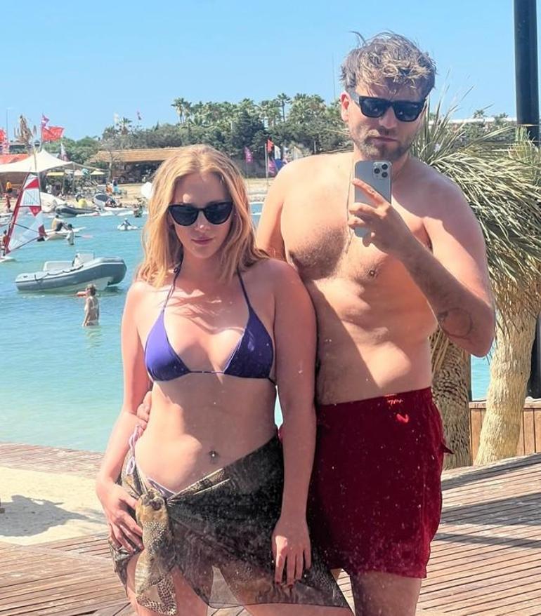 Nieuwe foto van Hayal Köseoğlu en haar vriend Ersoy Nezir Çınarlı die verliefd werden op vakantie