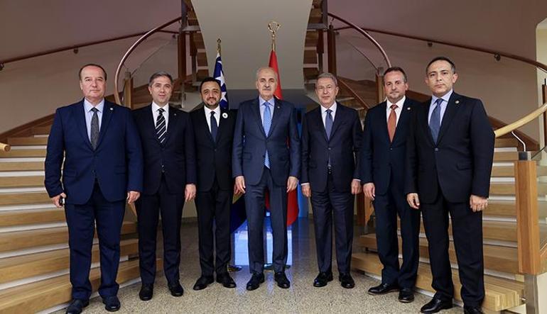 68714366c4317961fa402371 Meclis Başkanı Kurtulmuş, Türkiye'nin Saraybosna Büyükelçiliğini ziyaret etti