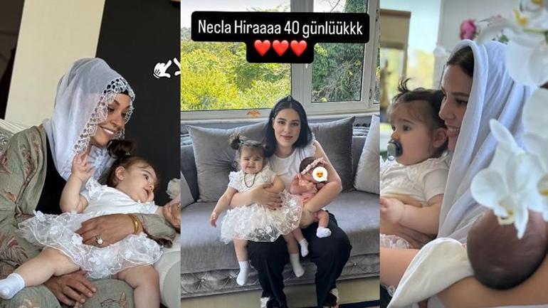 Necla Hira is 40 days old. Tuğçe Tayfur shared the latest state of her baby.