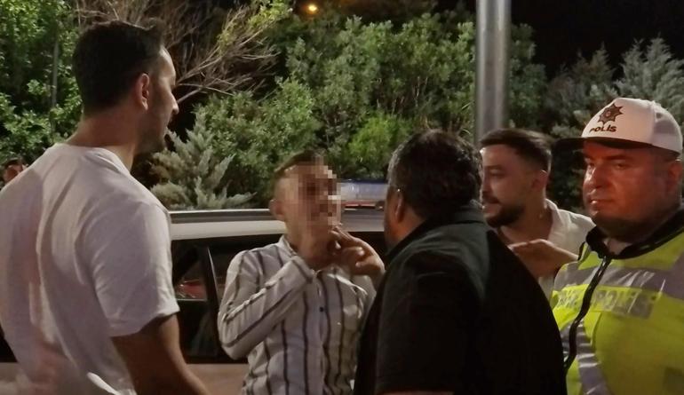 Polis otosunun camını kırdı 4 kat alkollü yakalandı, kız arkadaşını yanına istedi