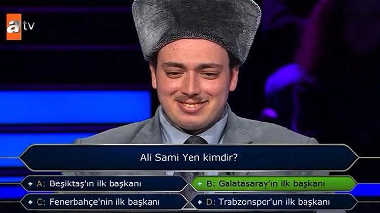 Kim Milyonerde Ali Sami Yen sorusu gündem oldu