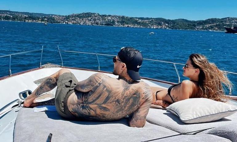 Wanda Narayı kıskandıracak kareler Icardi ve sevgilisi İstanbulda aşka geldi