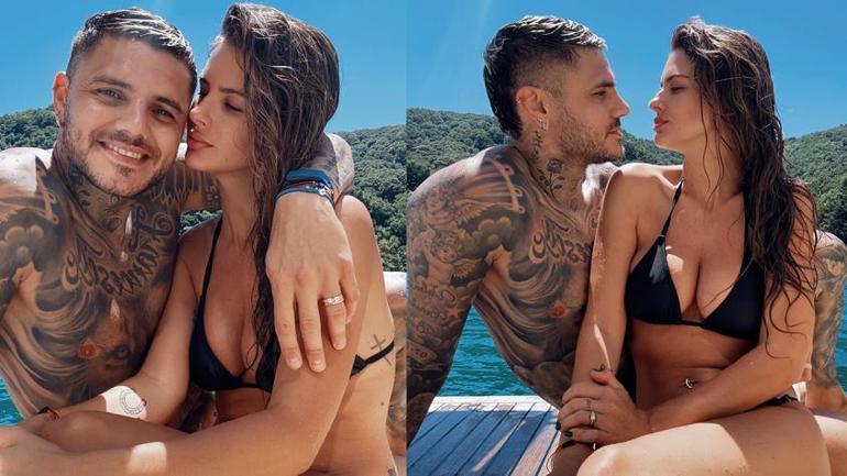 Wanda Narayı kıskandıracak kareler Icardi ve sevgilisi İstanbulda aşka geldi