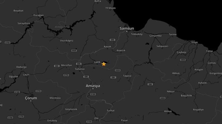 6875cd1ad13a6e6d2d96b10a AFAD duyurdu! Samsun Ladik'te 3.6 büyüklüğünde deprem