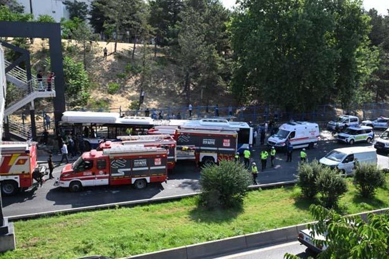 Ankarada belediye otobüsü kazası Çok sayıda yaralı var