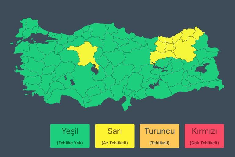 6877a682d13a6e6d2d96ba9e İçişleri Bakanlığı'ndan 9 il için sarı uyarı! Sağanak, dolu, yıldırım ve sel riski kapıda