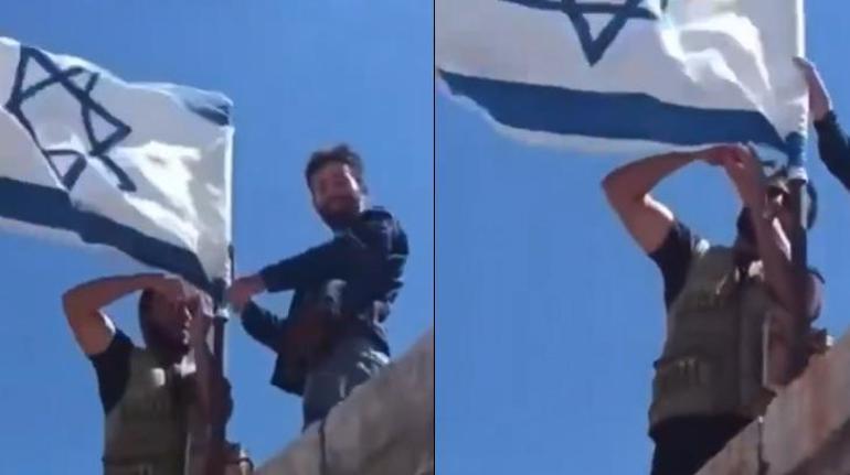Mientras Damasco era atacada, en Sweida se izaba la bandera israelí.