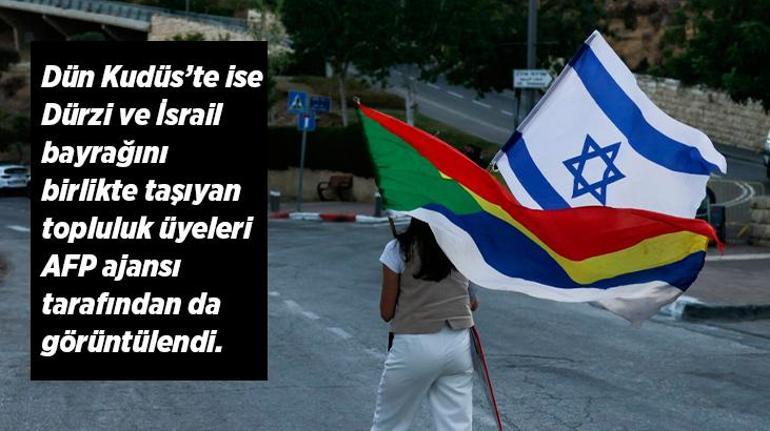 Şam vurulurken, Süveydaya İsrail bayrağı çekildi