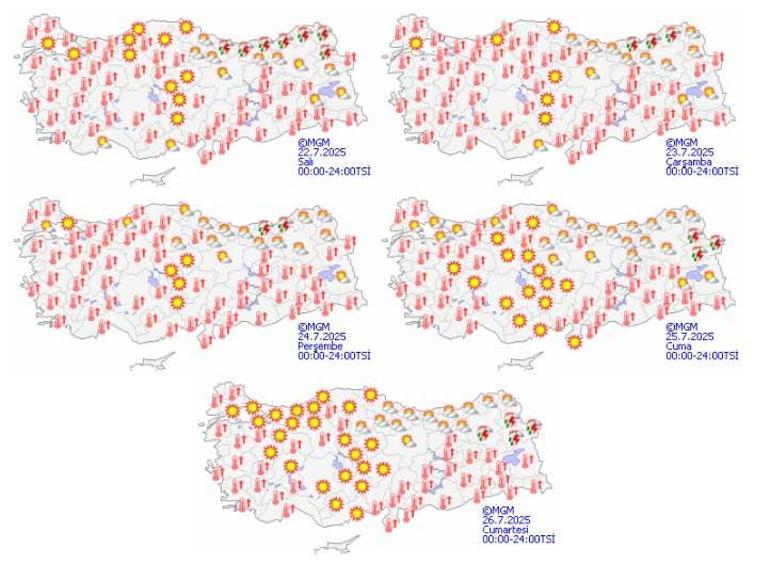 687f390d407805e46c03c764 Son dakika... Meteoroloji uyardı! Kavurucu sıcaklar başladı: Şehirler alev alev yanacak