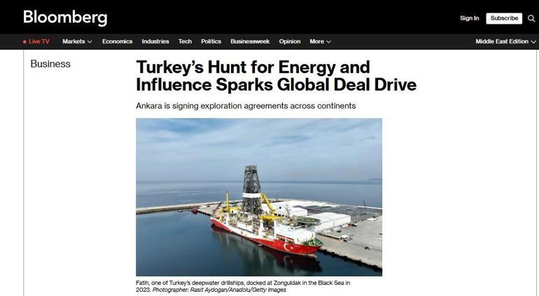 6880cd82407805e46c03d0b8 TÜRKİYE ENERJİ BOTAŞ HABERLERİ: Bloomberg: Türkiye küresel enerji piyasasında nüfuzunu artırıyor, BOTAŞ-ABD görüşmeleri sürüyor