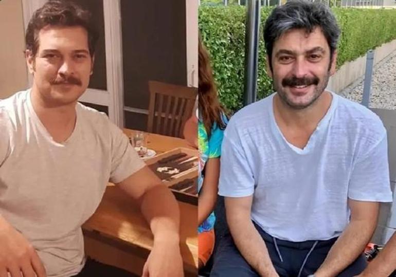 Eşref ve Cihandan yaz imajı Bıyıklar uzadı sosyal medya yıkıldı