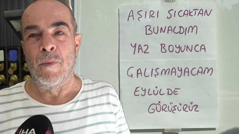 68831f8be25e42c8919a4c03 Notu gören şaşkına döndü! 'Aşırı sıcaktan bunaldım, yaz boyunca çalışmayacağım'