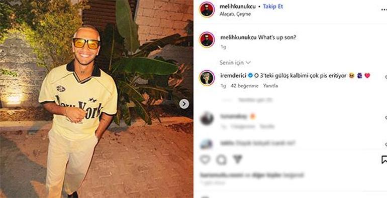Aşka geldi İrem Dericiden sevgilisi Melih Kunukçuya romantik yorum