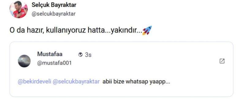 6883df64843f1945c3d87523 Yerli mesajlaşma uygulaması geliyor! Selçuk Bayraktar 'kullanıyoruz' diyerek duyurdu