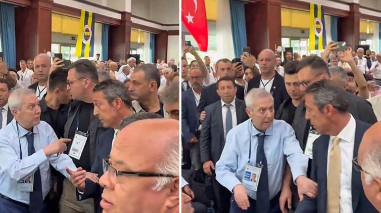 Fenerbahçe Divan Kurulunda dışarı çık gerginliği Ali Koç ve Aziz Yıldırım müdahale etti