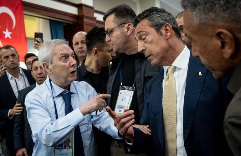 Fenerbahçe Divan Kurulunda dışarı çık gerginliği Ali Koç ve Aziz Yıldırım müdahale etti