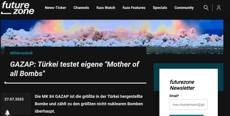 68862eff00194e78d1bb0fda SAVUNMA SANAYİ HABERLERİ: GAZAP ilk kez görüntülendi! İsrail ve Batı endişeli: 'Atom bombası gibi'