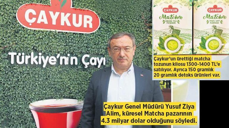Paşa çayı out, matcha çayı in