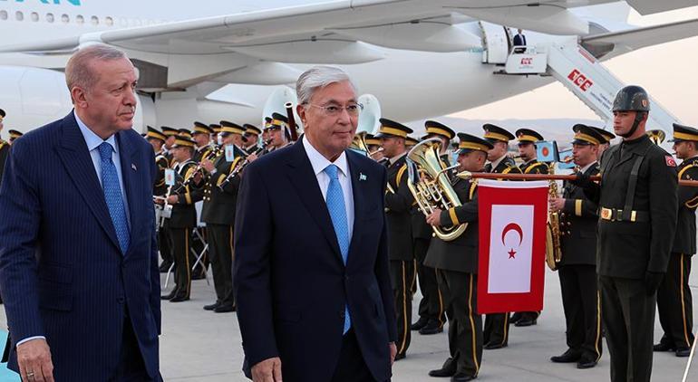 6887af7a736e83cca7f0a43a Kazakistan Cumhurbaşkanı Tokayev Ankara'da! Cumhurbaşkanı Erdoğan karşıladı
