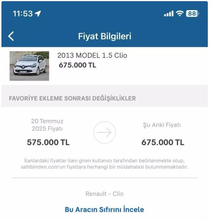 İkinci ele ÖTV ayarı İlan fiyatlarında dikkat çeken değişim
