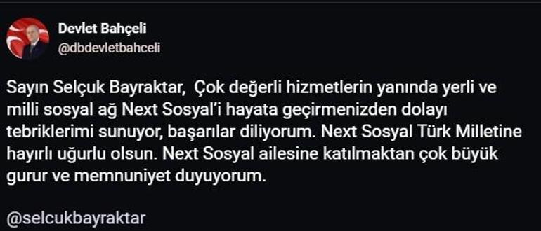 Selçuk Bayraktar fordert Parteiführer zum WEITEREN auf