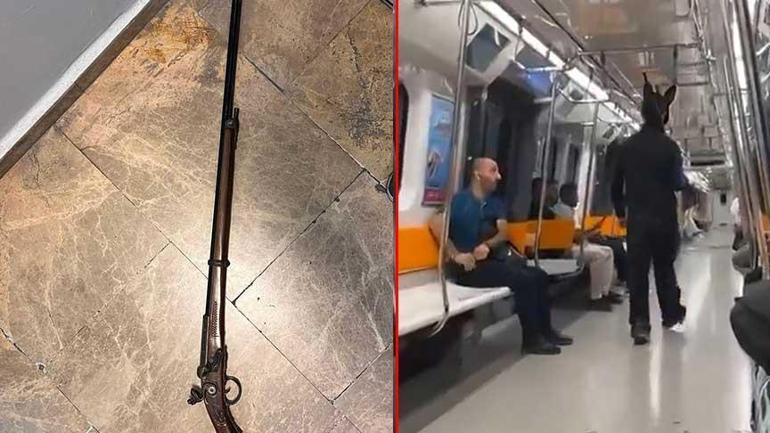 Miejsce: W metrze Sarıyer zatrzymano młodego mężczyznę przebranego za królika z karabinem.
