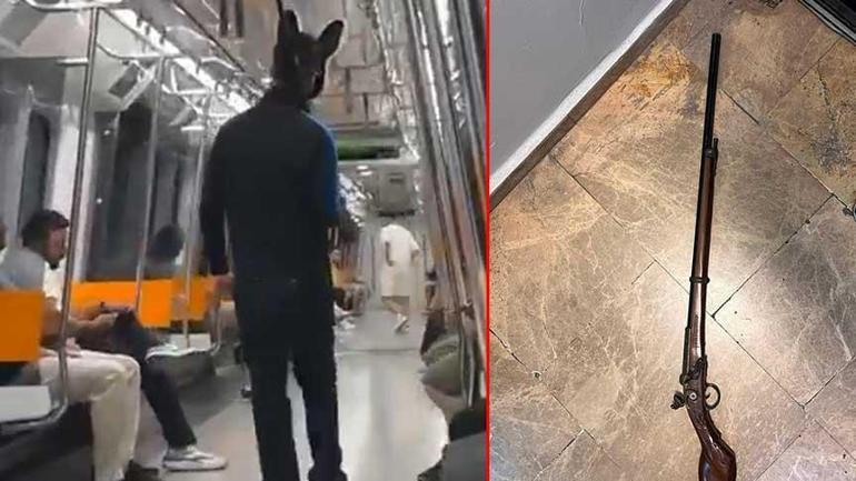 688c6fcf0e2c3c6ca8172ded Üstünde tavşan kostümü, elinde tüfekle metroya binmişti! İfadesi ortaya çıktı