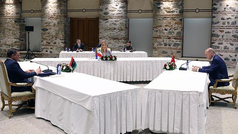 Dolmabahçede kritik zirve: Cumhurbaşkanı Erdoğan, Meloni ve Dibeybeyi kabul etti